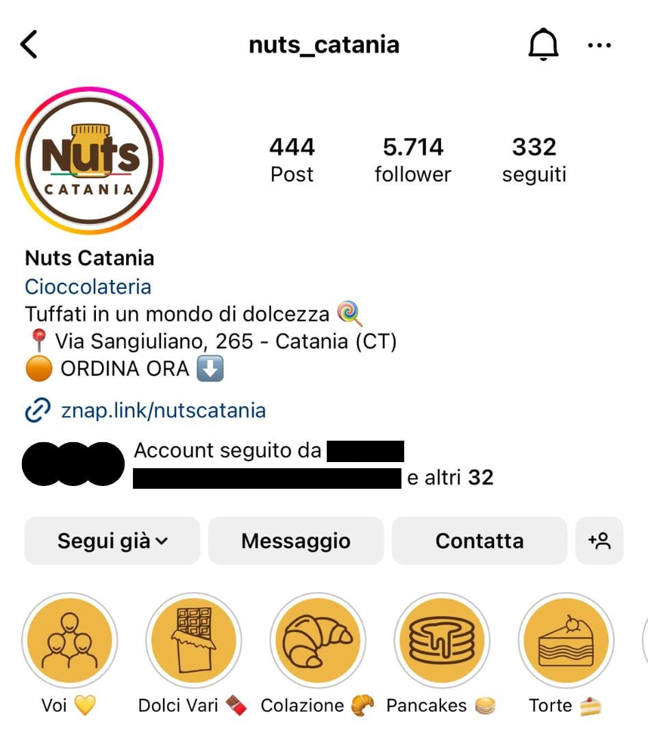 Nuts_Catania profilo Instagram